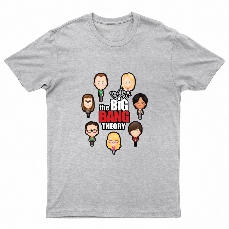 Paperboi The Big Bang Theory T-shirt - Gray - قميص - Size:M
